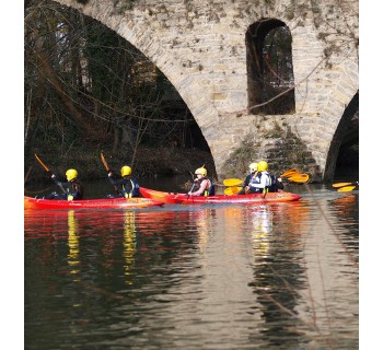 Kayak familiar por el río Arga